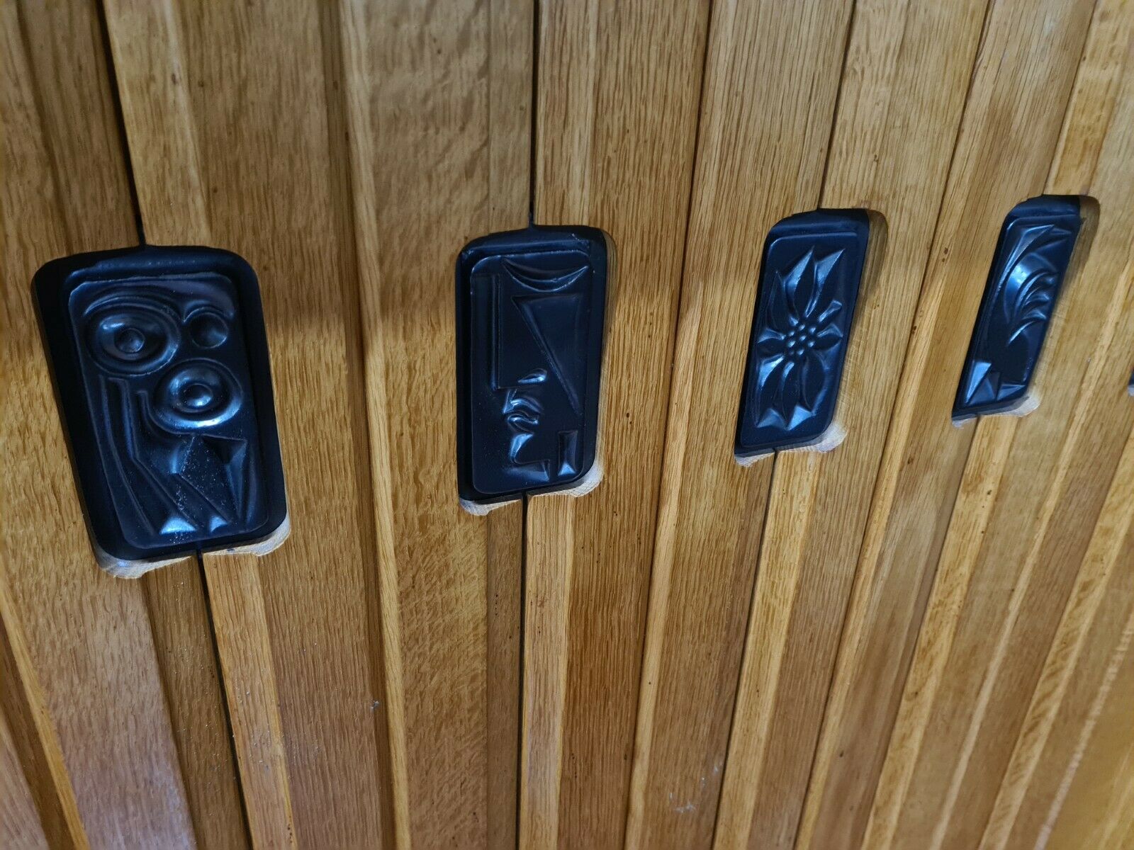 Vintage oak bar Guillerme et Chambron