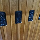 Vintage oak bar Guillerme et Chambron