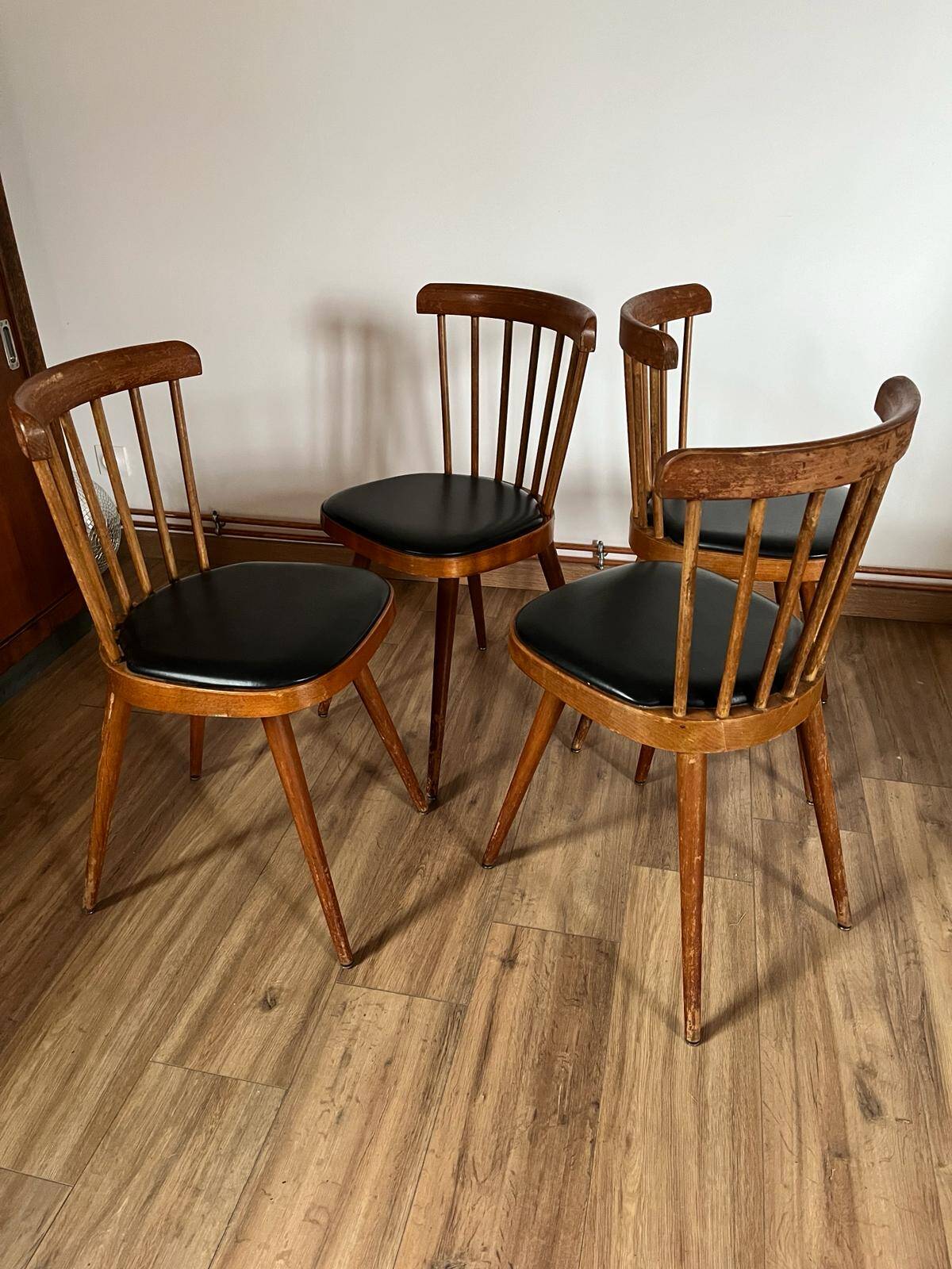 Set of 4 BAUMANN model 740 chairs