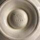 Old square plate longchamp XXth ceramic egg display