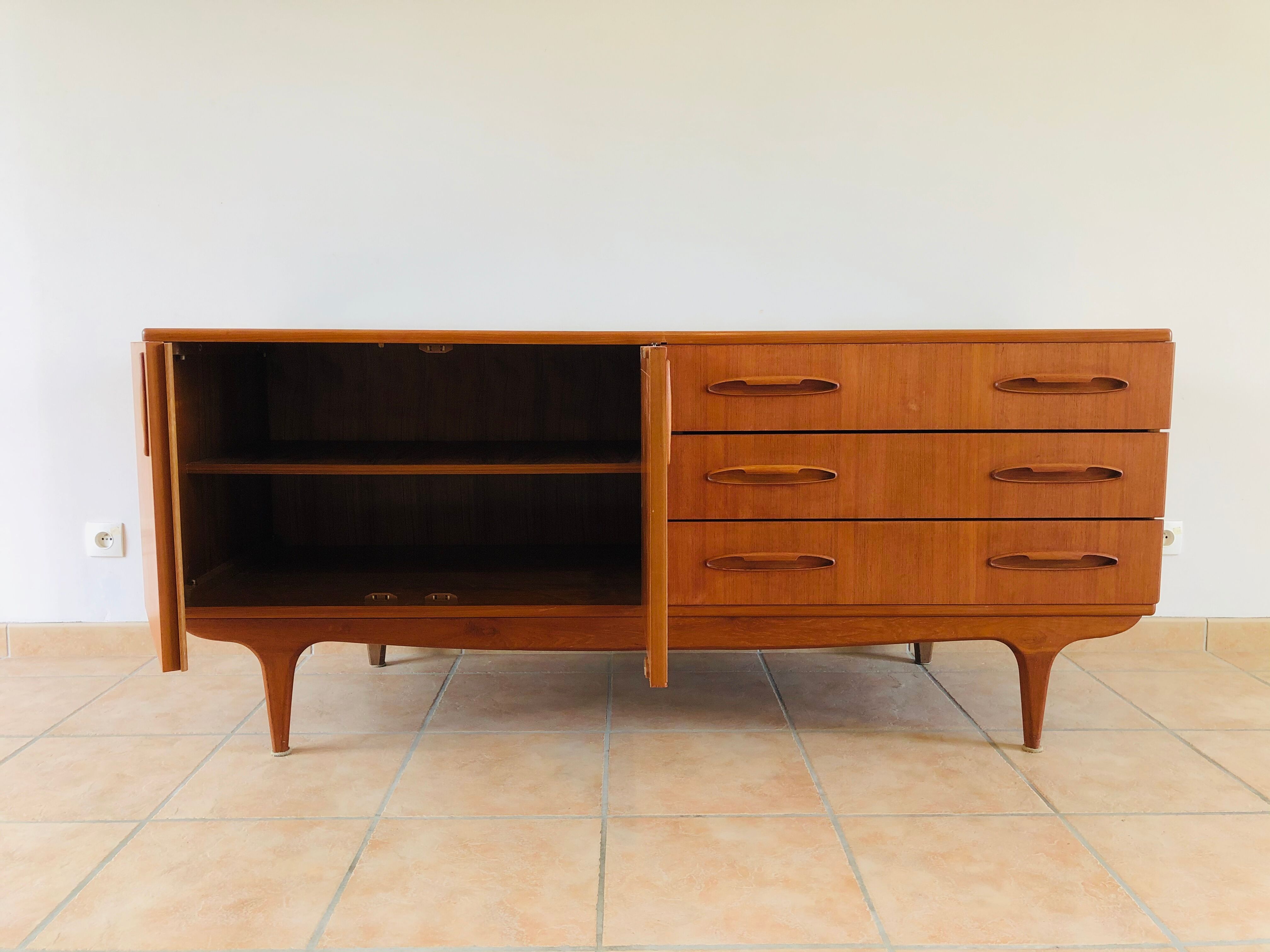 Scandinavian teak line buffet