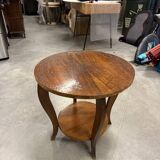 Art Deco oak side table guéridon
