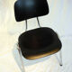 Set of 4 stackable chairs chrome steel tube