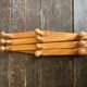 Vintage Wall-Mounted Extendable Coat Rack x10 Wooden Hooks