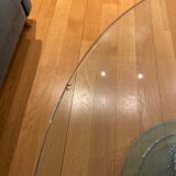 Round glass design table