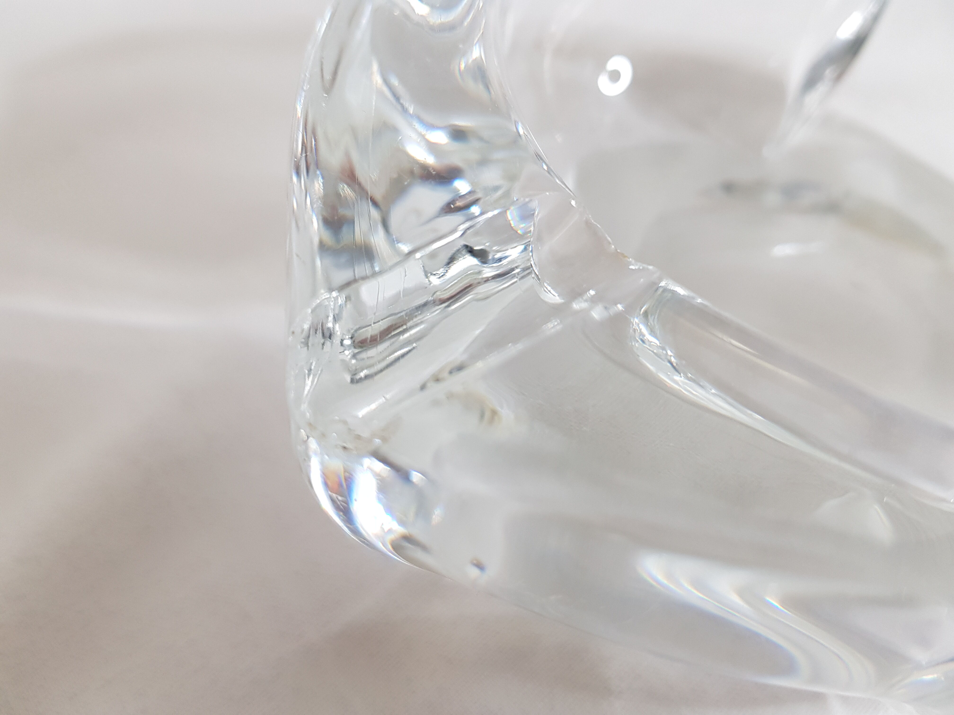 Crystal ashtray by Daum France 1960