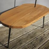 Table lamp low post surf 1950 multicolored lanyards