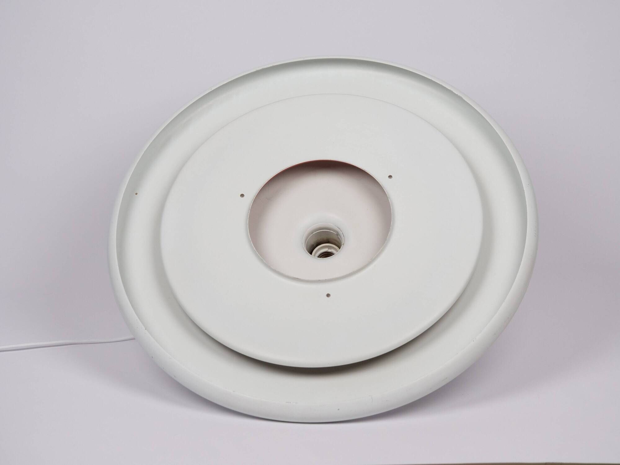 Danish vintage XL pendant lamp Optima by Hans Due, Fog og Morup, 1973
