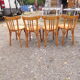 4 Baumann wooden bistro chairs