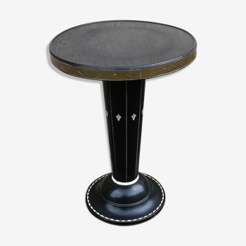 Metal pedestal table joseph hoffman