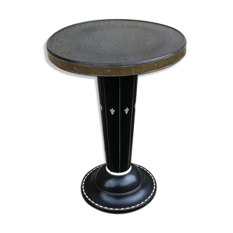 Metal pedestal table joseph hoffman