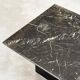 Set of 3 marble and lacquer coffee tables, 1970s.