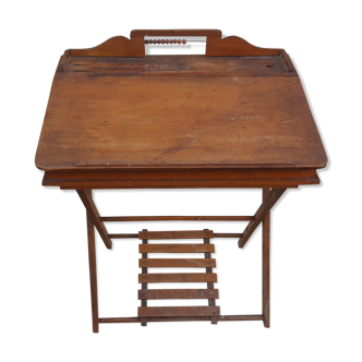 Folding abacus desk