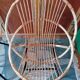Paire de fauteuils coquille rotin