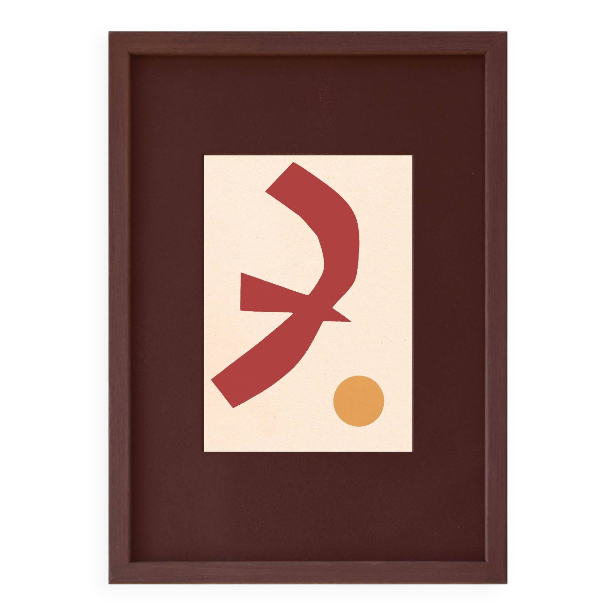 Collage on old paper inspired by Matisse signed eawy