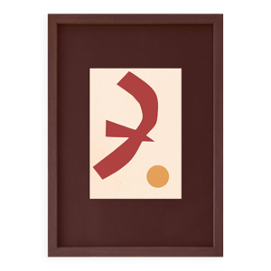 Collage sur papier ancien