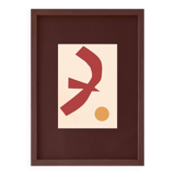 Collage on old paper inspired by Matisse signed eawy