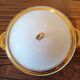 Oval serving dish and soup tureen in Limoges porcelain GDA ("Viviane")