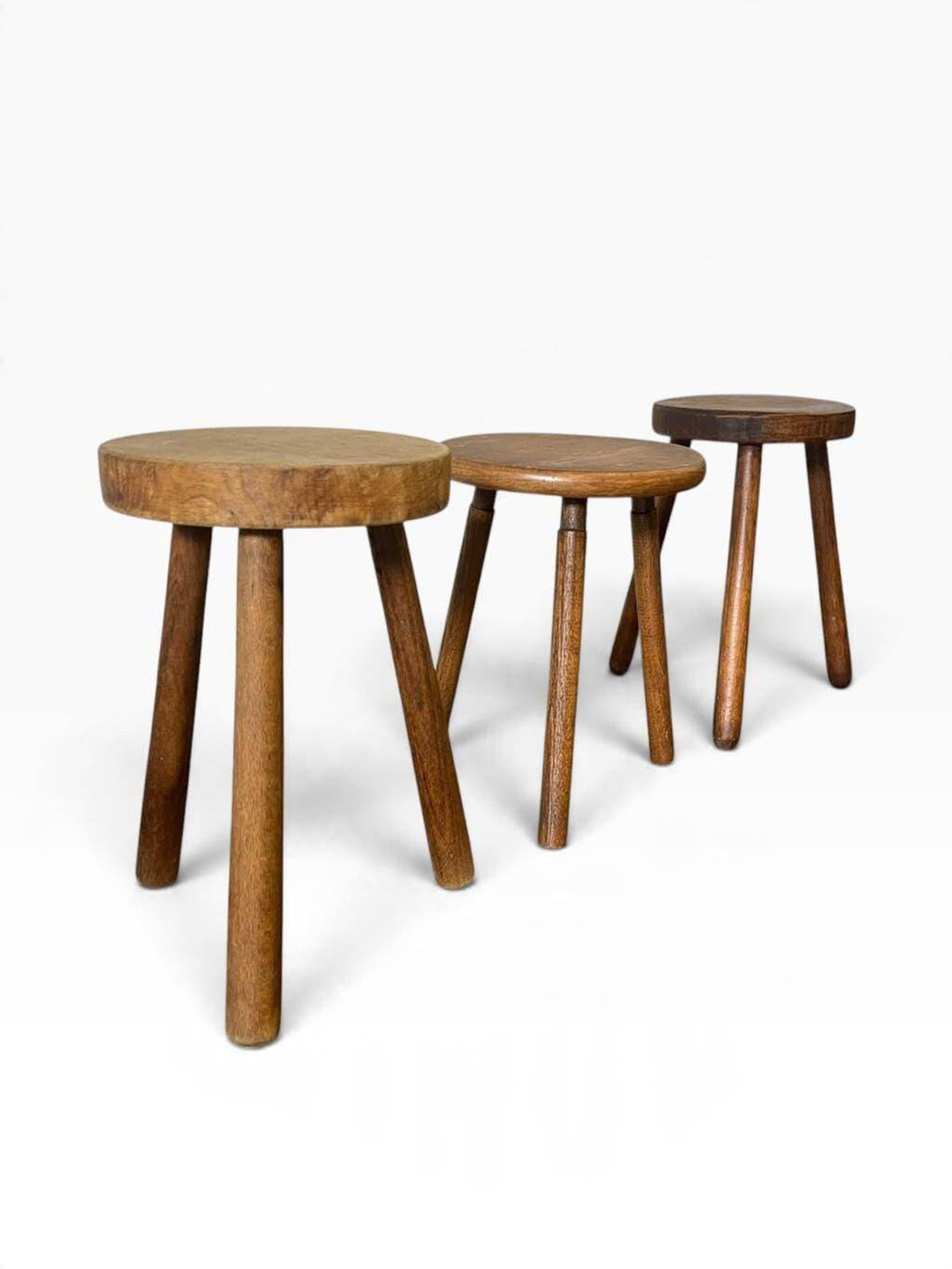 Mini table d'appoint ronde vintage / table pour plantes / tabouret