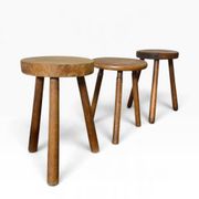 Mini table d'appoint ronde vintage / table pour plantes / tabouret