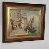 Swedish Oil on Panel – “Venice” by Knut Norman – Vintage & Framed