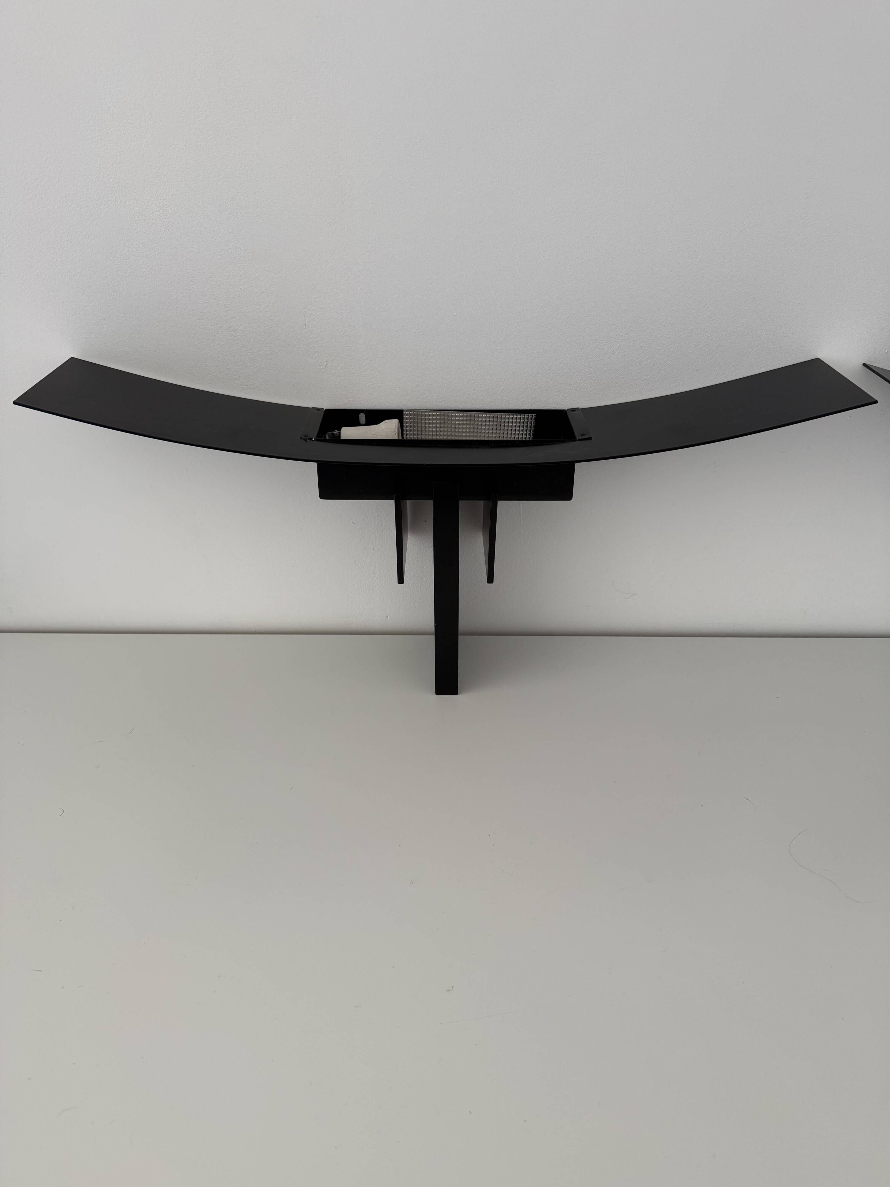 Pair of wall lights jean michel wilmotte 80s design palast starck memphis