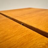 Vintage Extendable Oak Dining Table 1960s Czechoslovakia