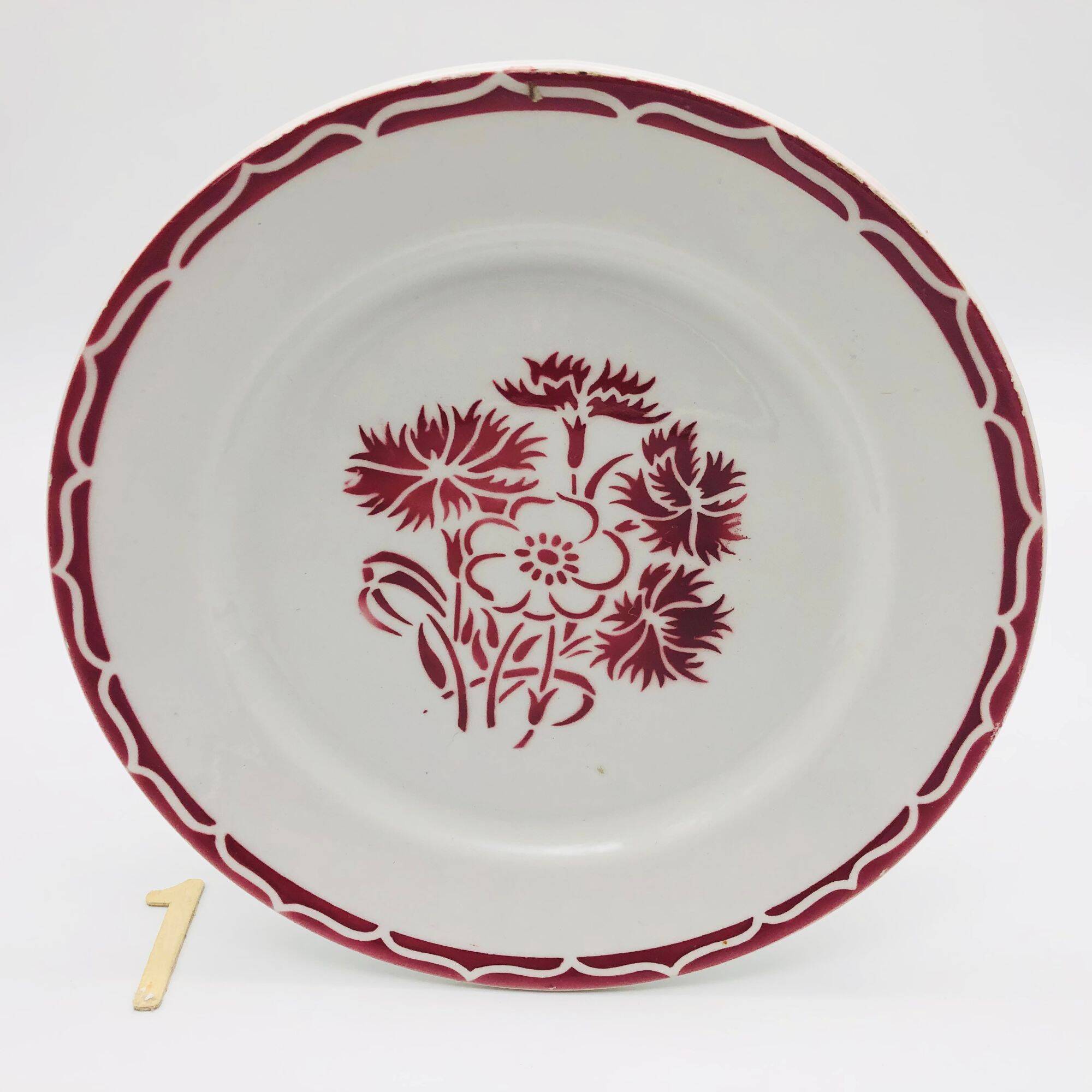 6 dessert plates KG Lunéville. Model "Annecy"