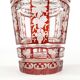 Biedermeier vase, double-layer crystal, Bohemia, Czech Republic, 19th century