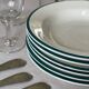 6 assiettes creuses en faïence