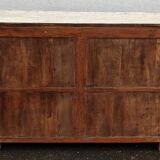 Small old white wooden display case