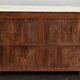 Small old white wooden display case
