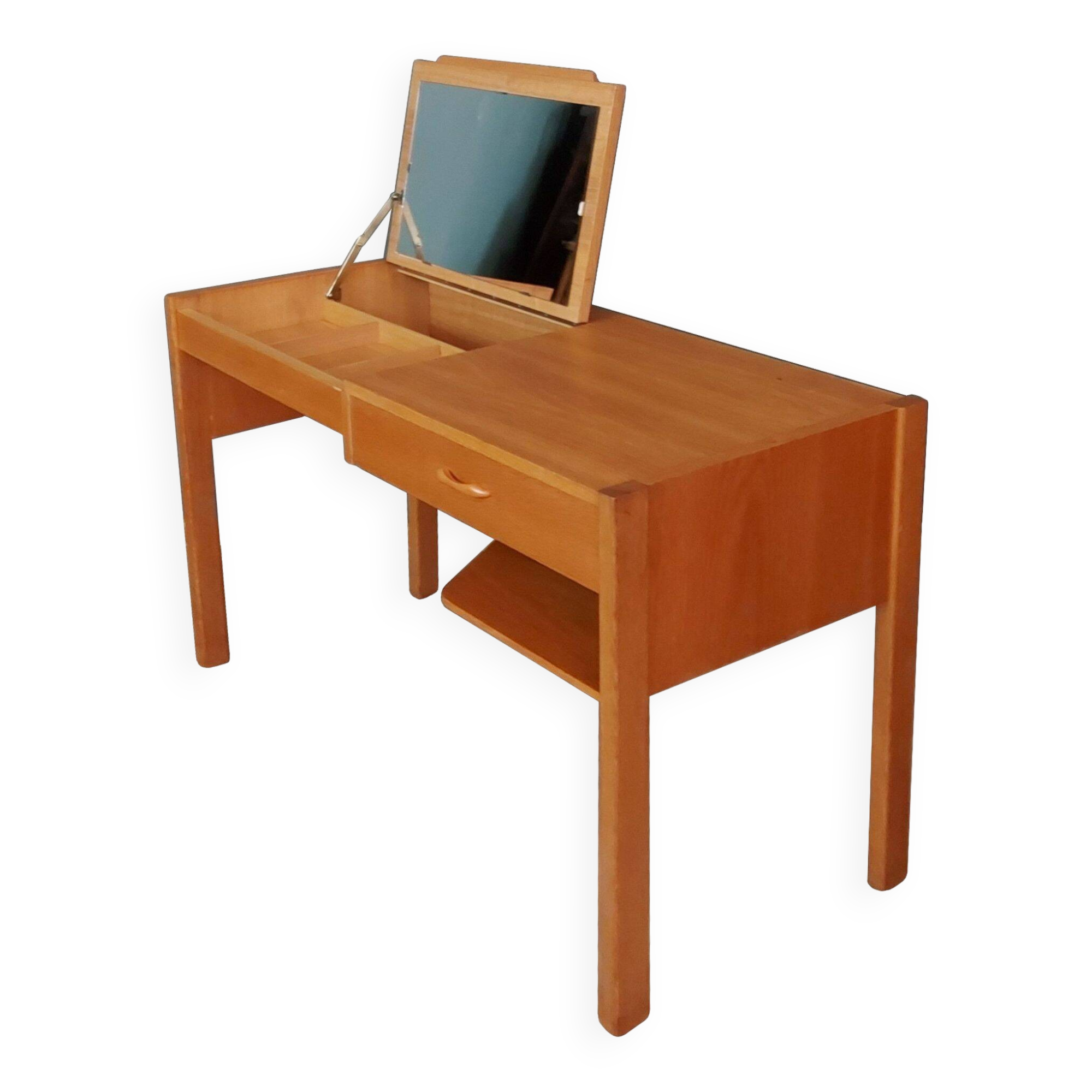 Bureau Coiffeuse en Teck Danemark Années 1960