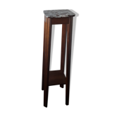 Sellette art déco en bois et marbre
