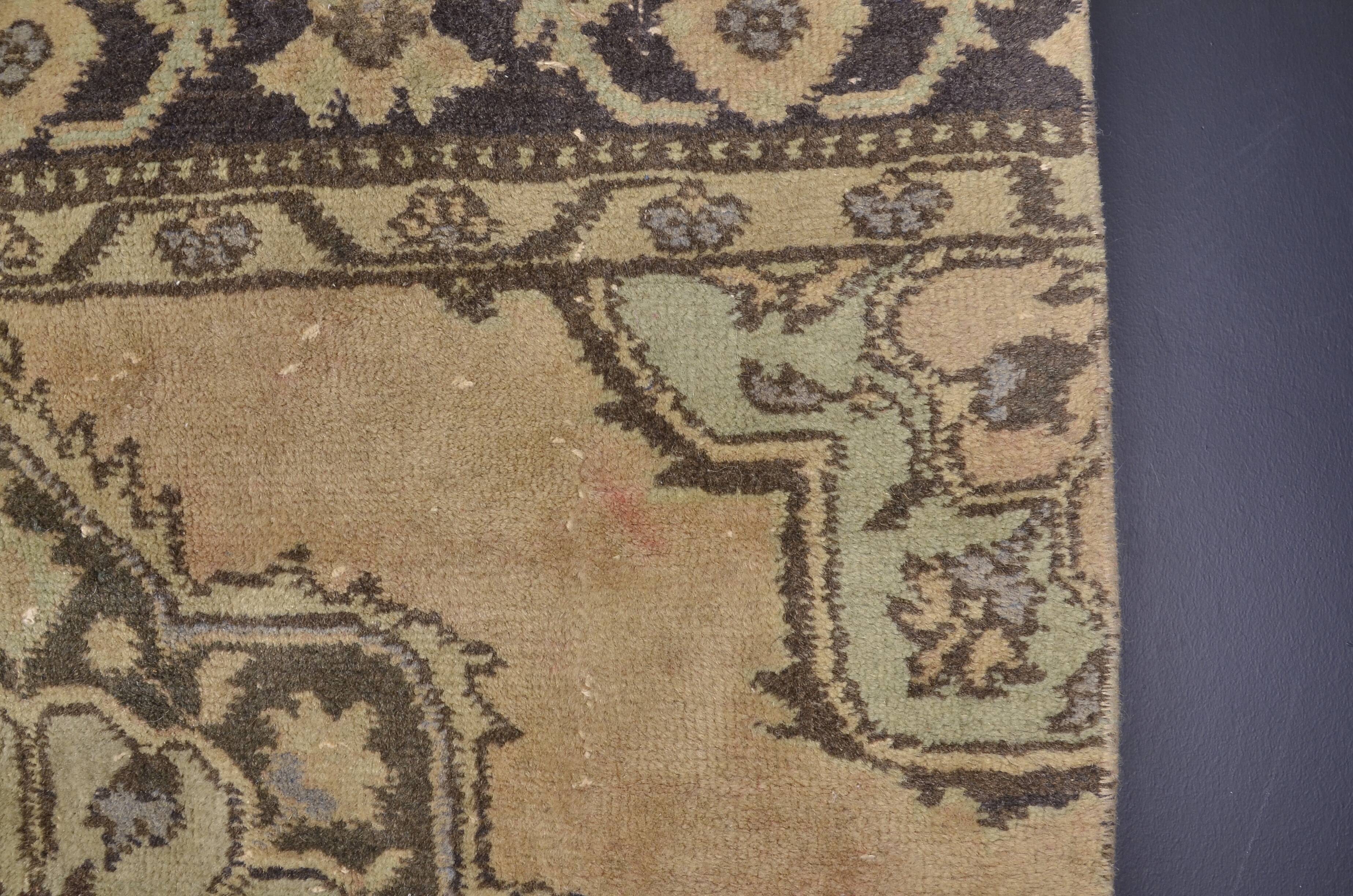 Extra Long Oushak Wool Hallway Runner sku 1904