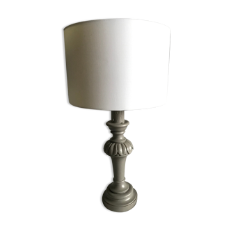 Taupe gray laying lamp