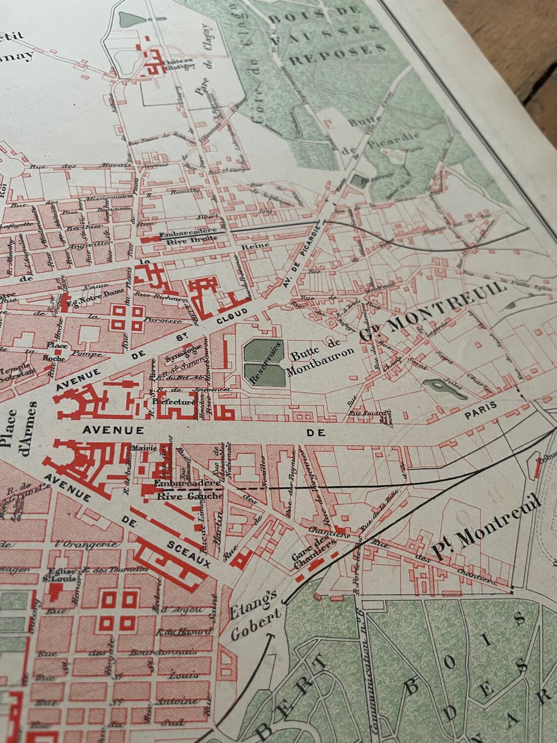 Plan de Versailles à la fin du XIXème siècle
