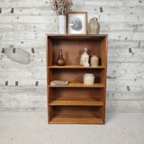 Bibliothèque basse en bois brut