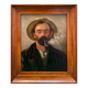 Portrait fumeur de pipe, XIXe