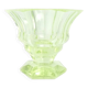 Art Deco vase, uranium glass, Poland, 1930s
