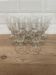 Set of 9 white wine glasses