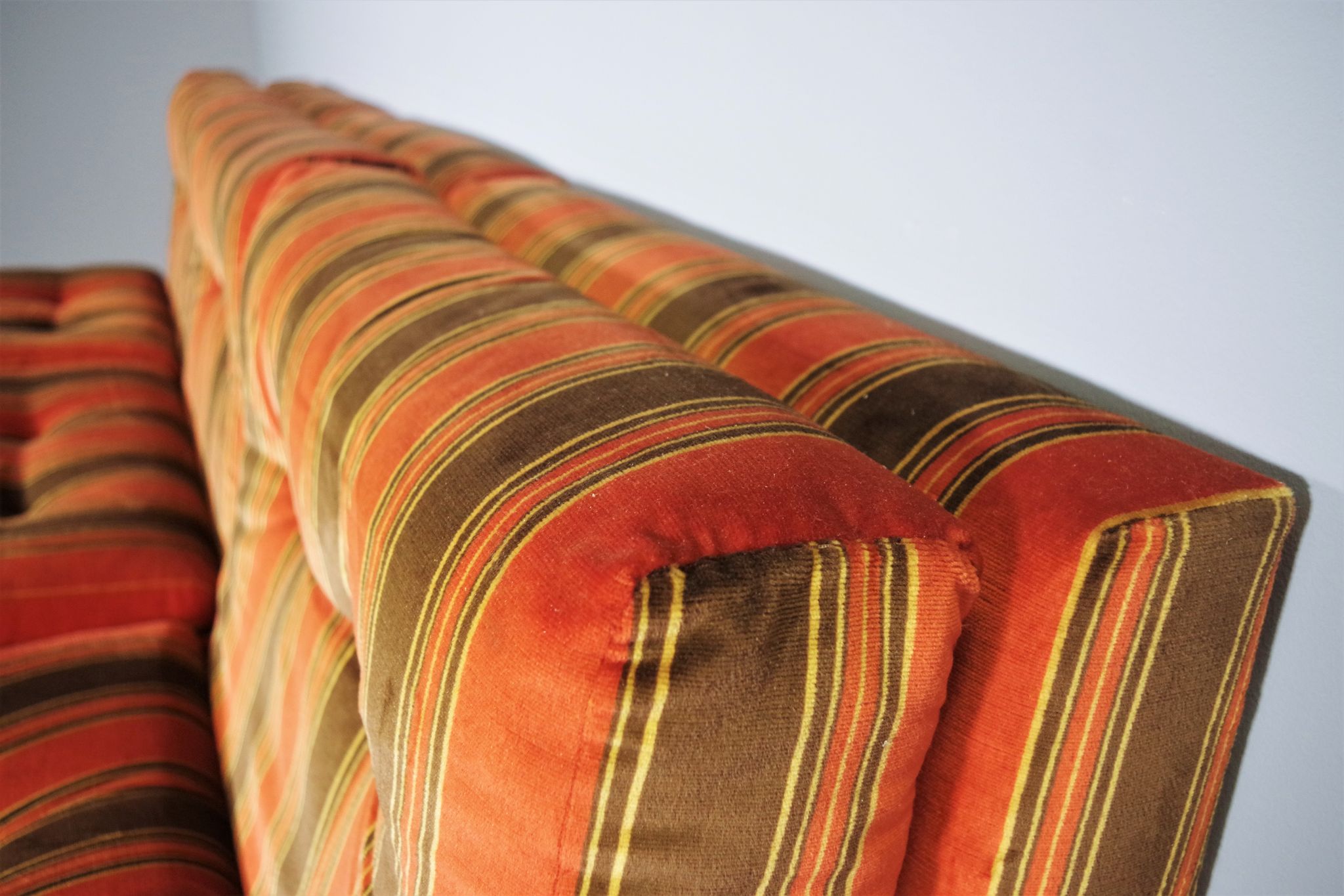 Striped armchairs, 1970s, set of 3