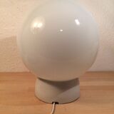 Globe lamp, ceramic and opaline, wall lamp or ceiling lamp