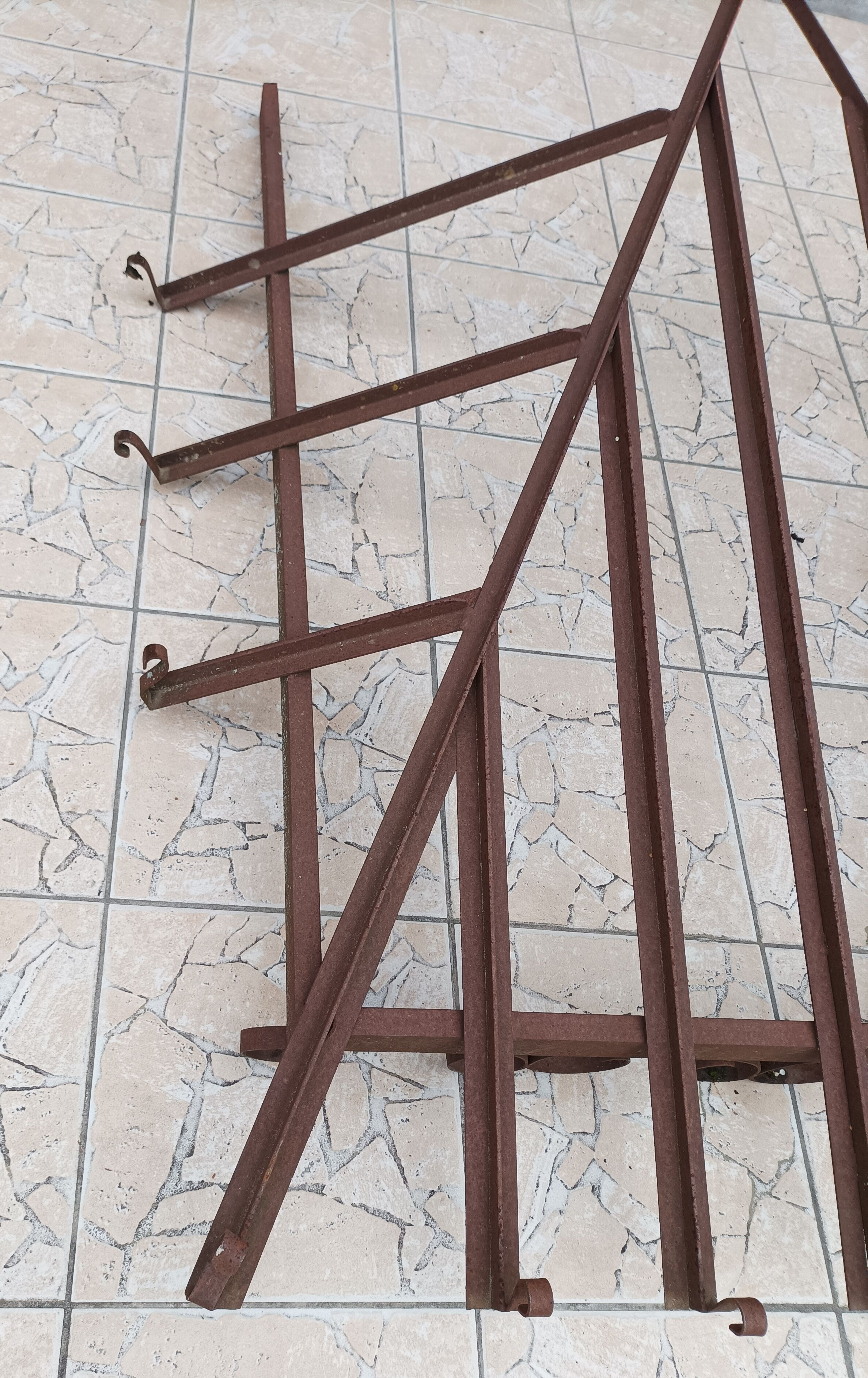 Old wrought iron canopy