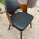 Pair of wooden armchairs