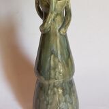 Slurry soliflora vase with stem enamel Art-Nouveau early twentieth century