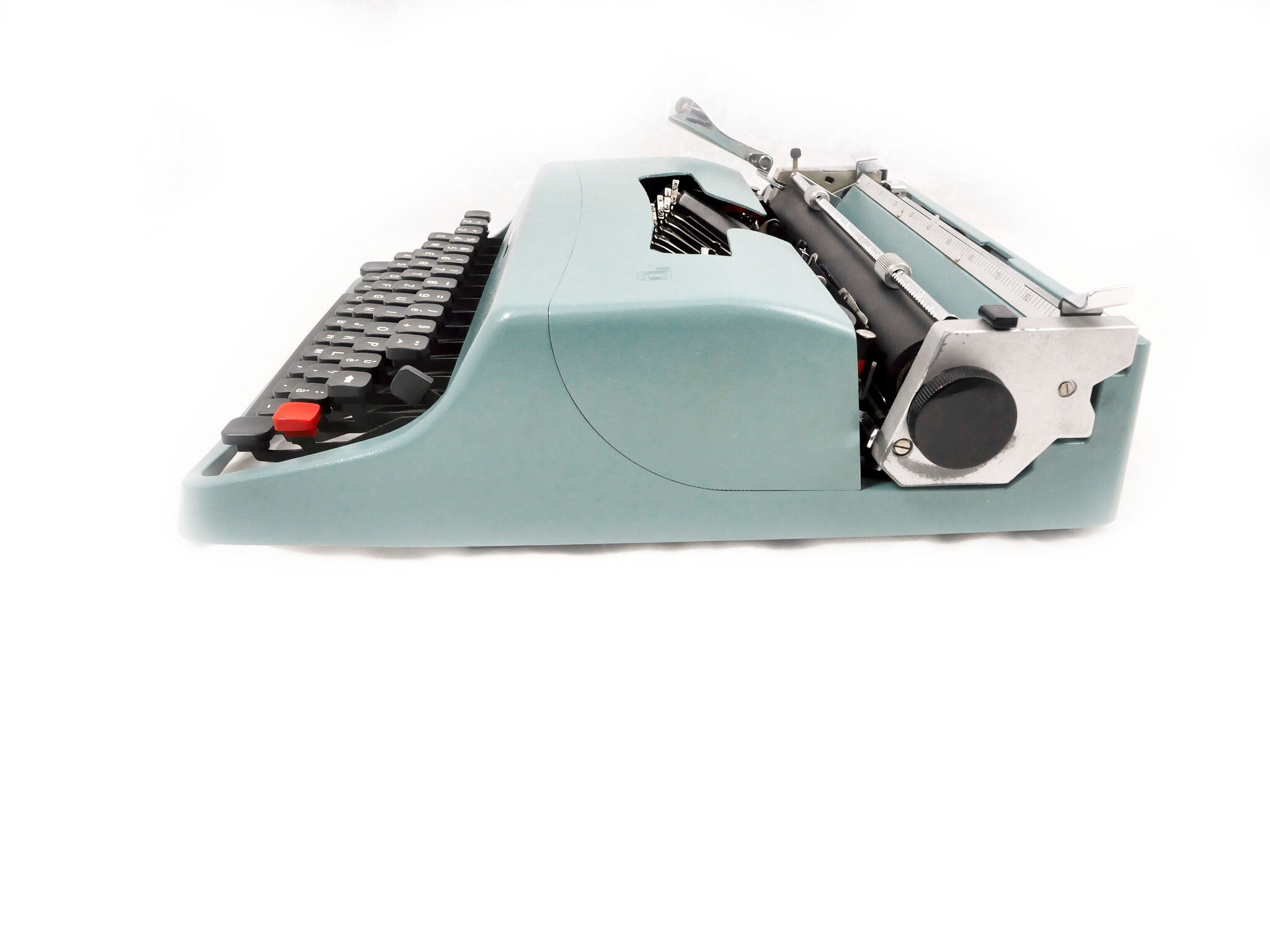 Olivetti Lettera 32 blue pastel Qwerty English