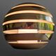 Large "El Monde" suspension by Carl Thore for Granhaga, Sweden 1960