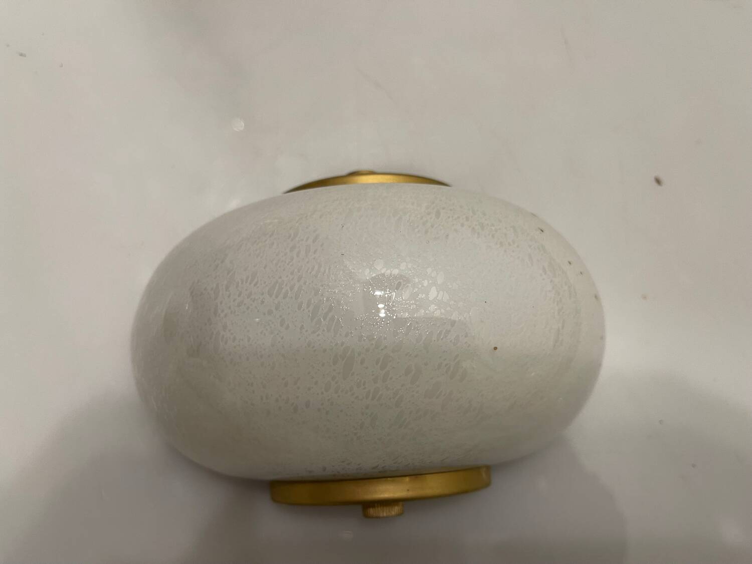 Murano Glass Brass Sconces Set of 4 1970’s