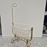 19th century brass rocking cradle from a castle
